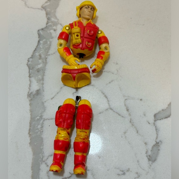 Vintage GI Joe 1984 Blowtorch V1 Complete Set of 2 Figures 11 accessories Hasbro - Picture 7 of 10